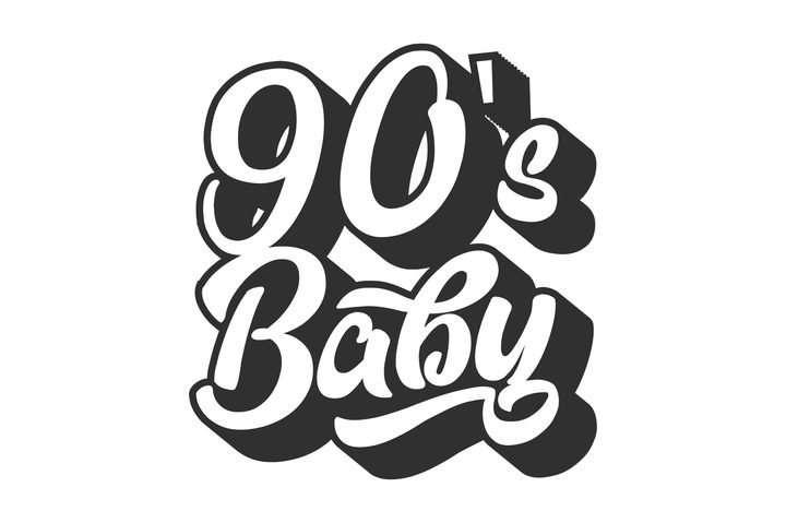 90's Baby Retro SVG