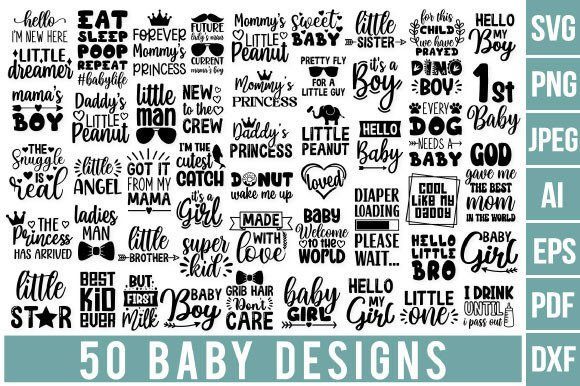 Funny Baby Onesie SVG Bundle