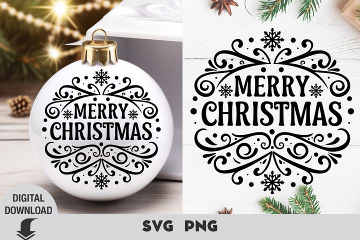 Christmas Svg, Christmas Ornament Svg, M Graphic by OksisMG · Creative Fabrica