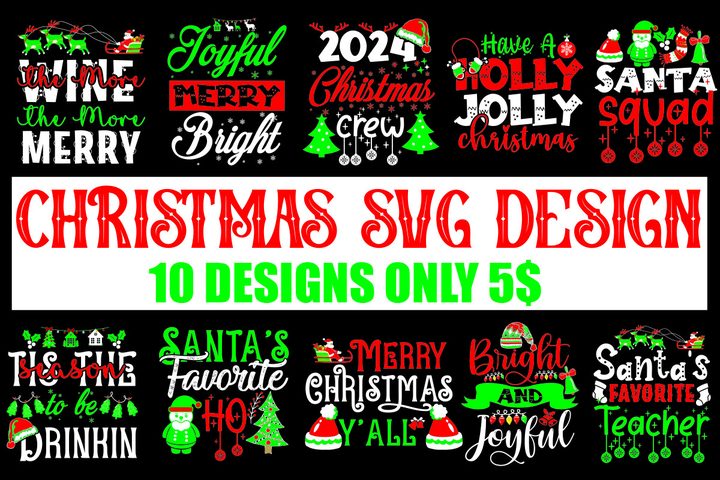 Christmas SVG Designs Bundle 132