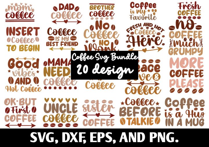 Coffee SVG Bundle Graphic by mitu shop · Creative Fabrica