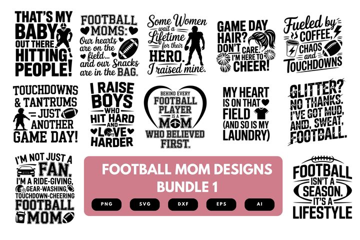 Football Mom SVG Bundle