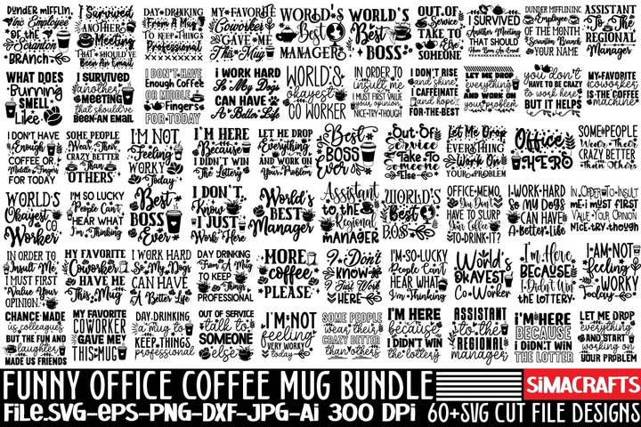 Funny Office Coffee Mug SVG