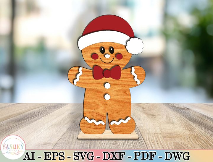 Gingerbread Man Christmas SVG · Creative Fabrica