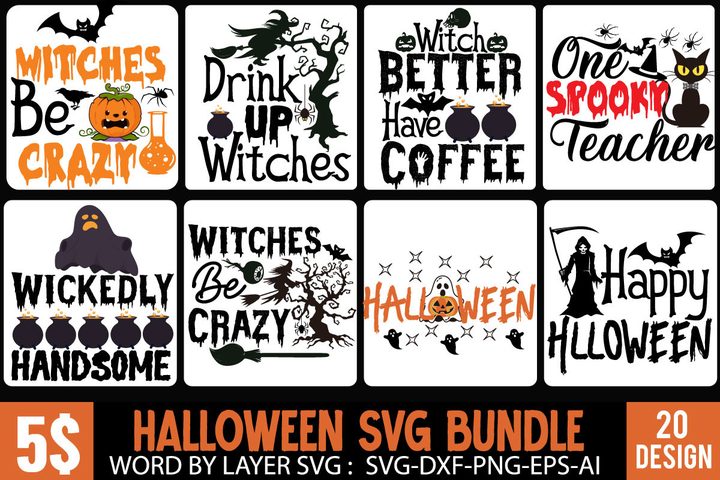 Halloween SVG Bundle Quotes