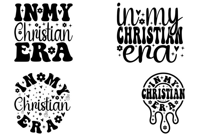 In My Christian Era Retro SVG Bundle Graphic by sujon1638 · Creative Fabrica