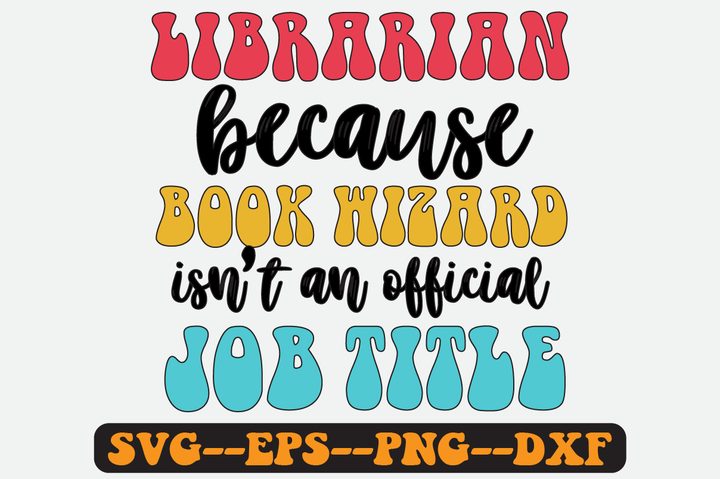 Librarian Quote Retro Svg Design Graphic by Uniquesvgstore · Creative Fabrica