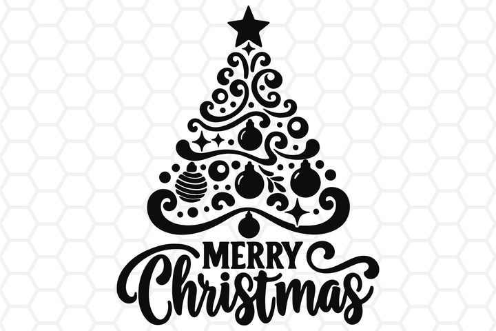 Merry Christmas SVG - Christmas Tree Svg Graphic by DreanArtDesign · Creative Fabrica