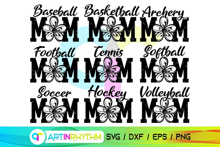 Sports Mom SVG Bundle