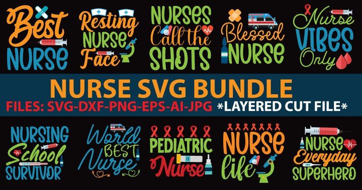 Nurse SVG Bundle 285