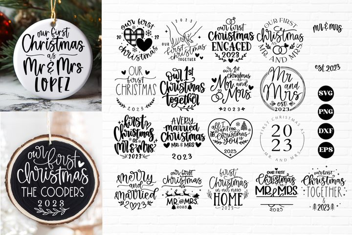 Our First Christmas Ornament SVG