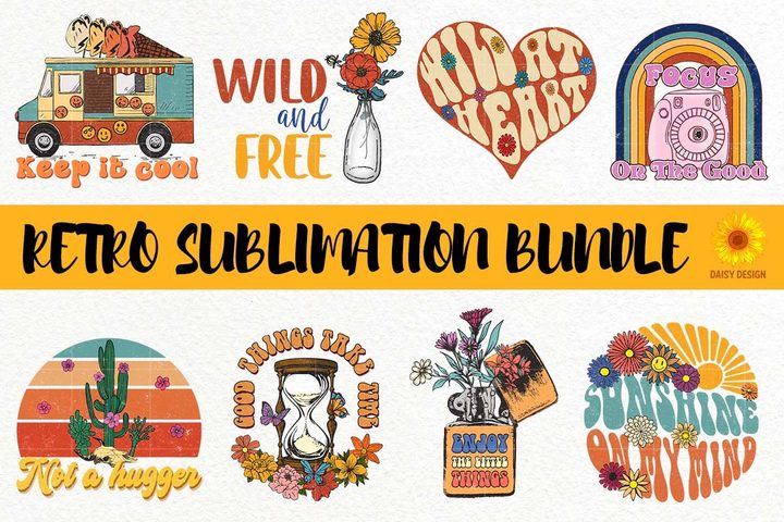 Retro Design Sublimation Bundle