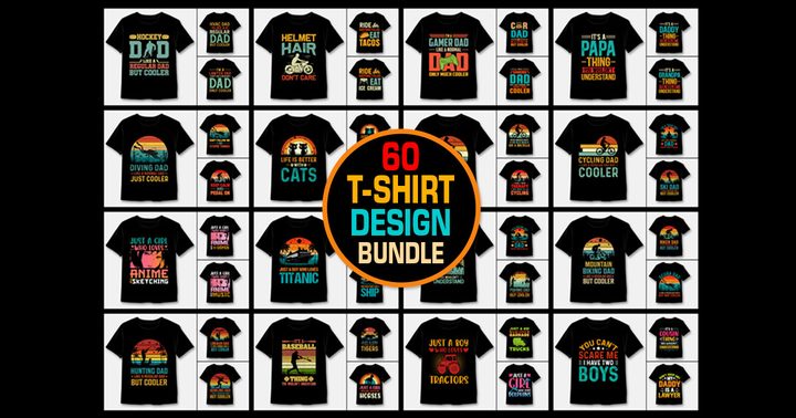 Retro Vintage T-Shirt Bundle