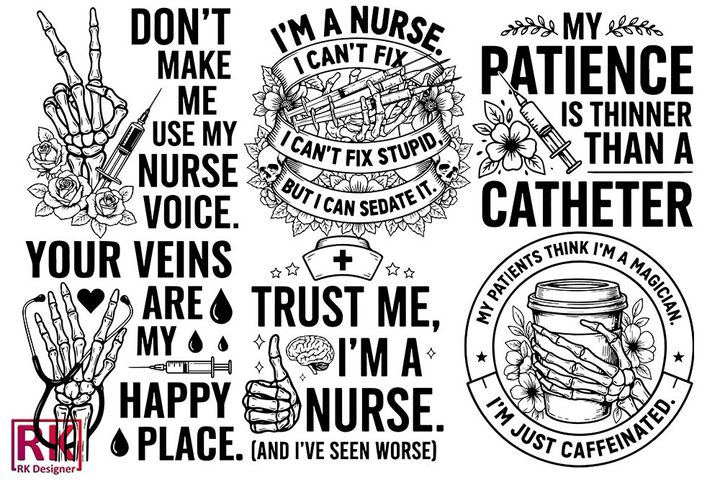 Snarky Nurse SVG Bundle