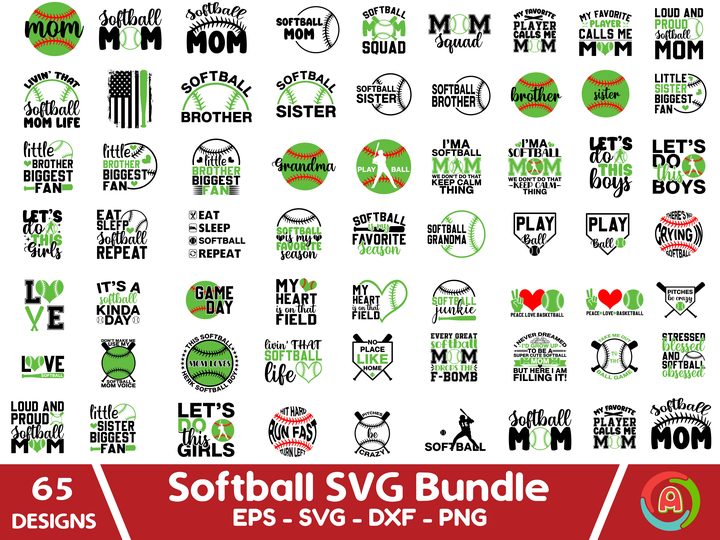 Softball SVG Bundle
